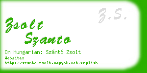 zsolt szanto business card